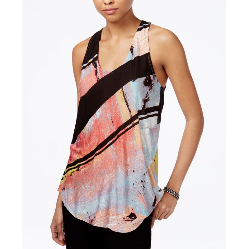 Rachel Rachel Roy Printed Tie Back Top
